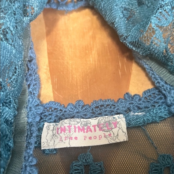 Free People Style Lace Maxi Dress Aquamarine - Picture 4 of 6